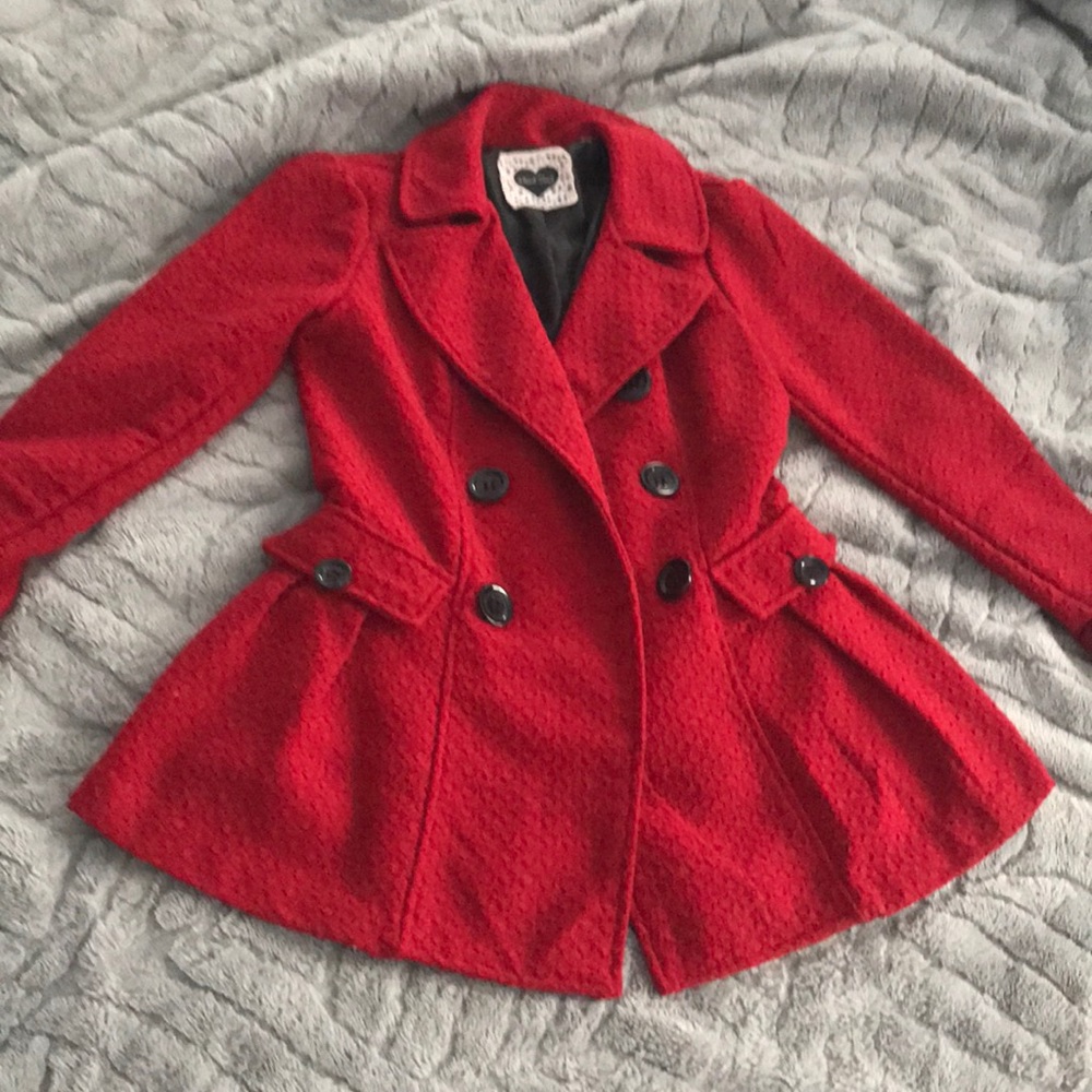 Red Pea Coat
